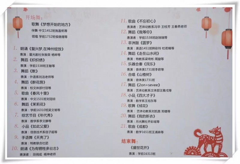 陽泉師范高等?？茖W(xué)校第七屆校園文化節(jié)之文藝節(jié)目匯演
